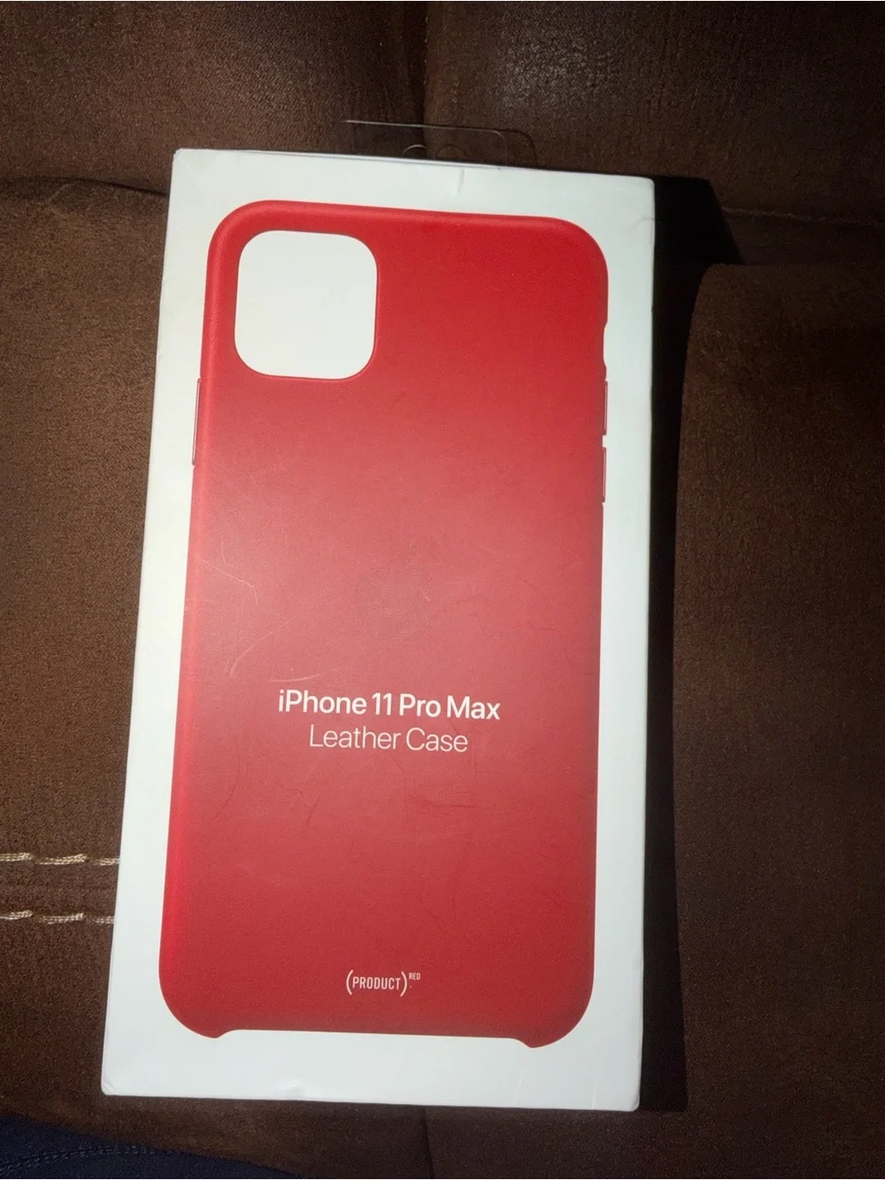Apple Red Leather Case for iPhone 11 Pro Max